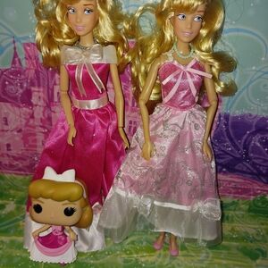 Disney Store Cinderella Pink Dress Singing Doll Light Up Dress Doll Funko Pop
